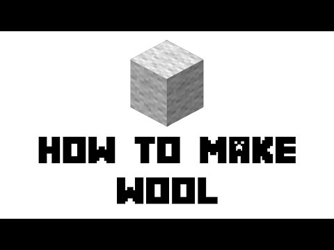 Video: How To Make Wool In Minecraft