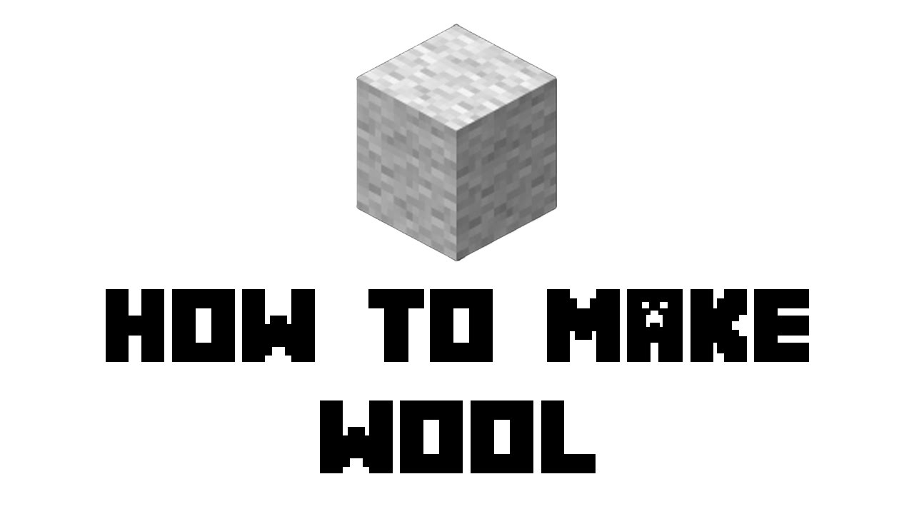 Minecraft How To Make Wool Minecraft Survival: How to Make Wool - YouTube