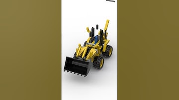 Lego 42004 Mini Backhoe Loader #shorts #lego #funny #subscribe #viral #share #like #satisfying #art