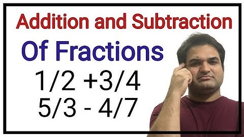 Addition and Subtraction of Fractions l KHURRAM SHEHZAD MUGHAL l URDU l HINDI