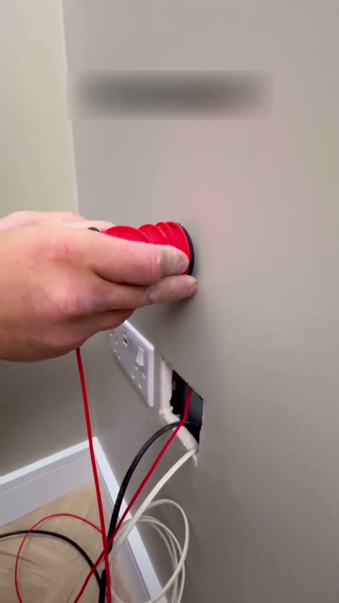 put wire under the wall #shortsvideo