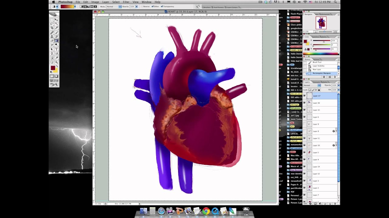 Speed Painting The Human Heart - YouTube