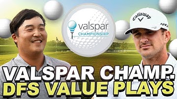 DFS Value Plays - 2023 Valspar Championship Top Draftkings Golf Plays Priced $8,000 and Below