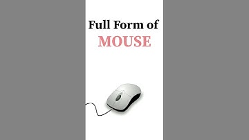 What Is The Full form of MOUSE | #ceshorts #shorts #ytshorts