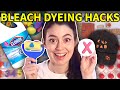 Testing 4 viral hacks to bleach dye clothes some did not work