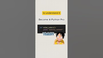 Yield Keyword And Generator In Python Explained #codingtutorial #programmer #animelover
