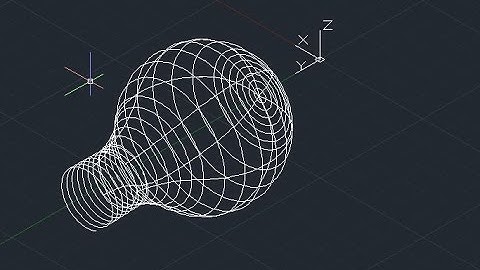 3D Bulb design - AutoCAD  (Basic)