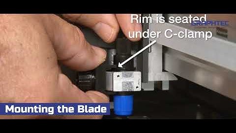 How to mount the blade on the Graphtec FC8600