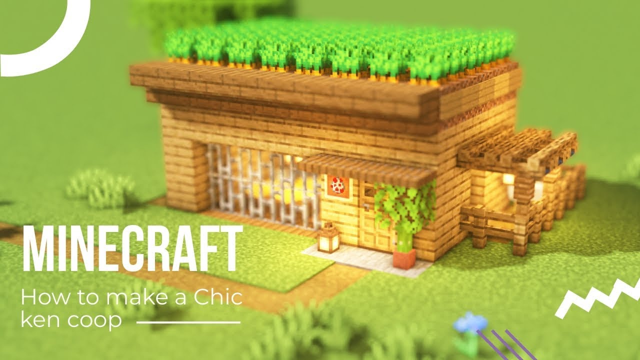 マインクラフト 簡単なニワトリ小屋の作り方 建築講座 Minecraft Summary マイクラ動画
