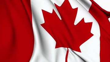 [10 Hours] Canadian Flag Waving - Video & Audio - Waving Flags