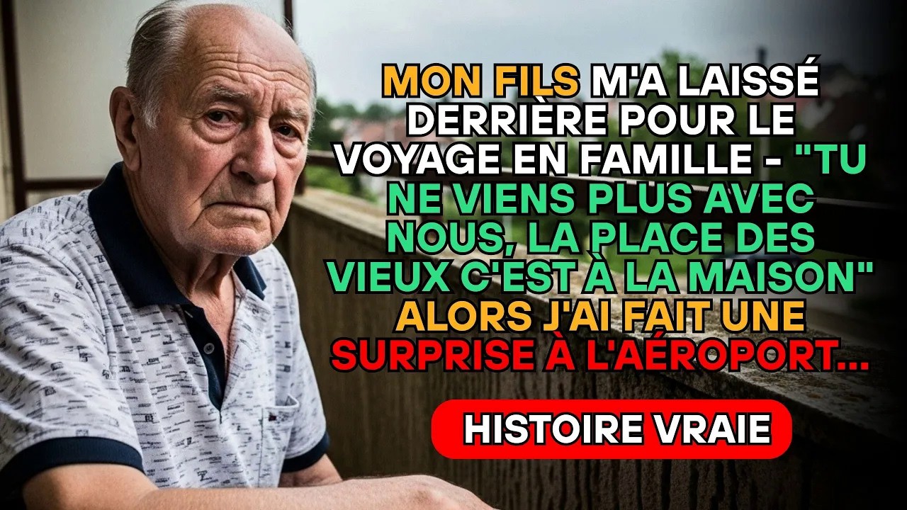 Mon fils m'a regardé droit dans les yeux, ce matin-là, sa valise déjà à la main, et il a dit : « On a voté. Tu ne viens plus avec nous. La place des vieux, c'est à la maison devant la télé. » Leur...