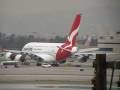 Qantas a380 taxi at lax