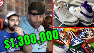 MAYORS SNEAKER COLLECTION IS INSANE 🤯 WORTH 1.3 MILLION $$$ Reacting to his HEAT!!