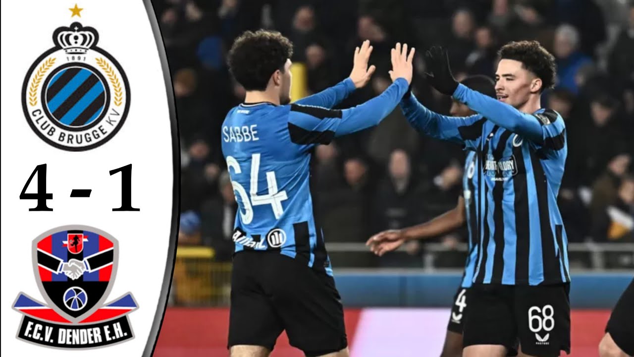 Club Brugge vs FCV Dender EH 4-1 Highlights | FC Bruges - Dender ...