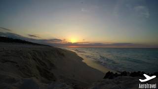 CAYO SANTA MARIA CUBA BEAUTUFUL SUNSET at the BEACH | 4K TIMELAPS Resimi