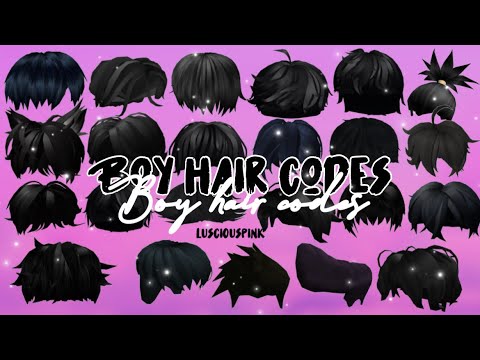10+ Roblox BLACK hair for BOYS with codes and links! ✧ Glam Game + Roblox 