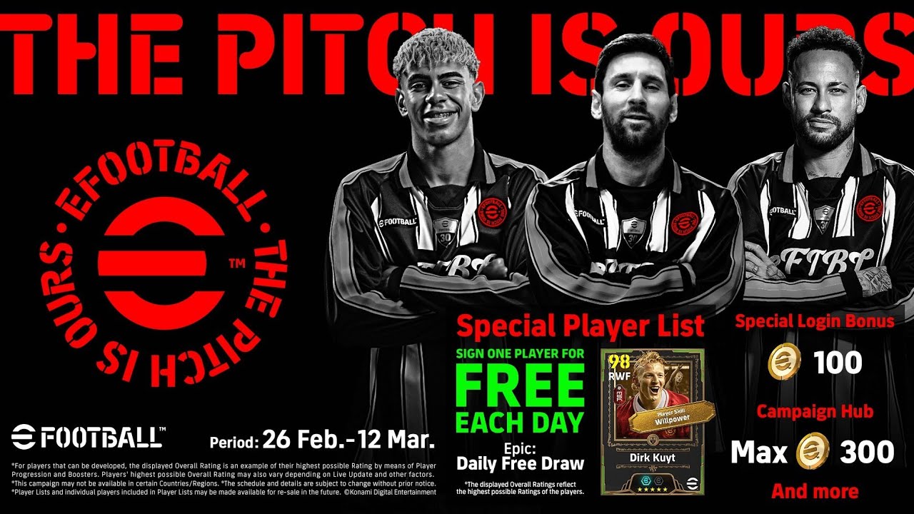 🚨NEWS FREE CONIS 300🔥MAXA SAKA KACUSUB GEMKA EFOOTBALL CONIS FREE PLAYERS FREE 
