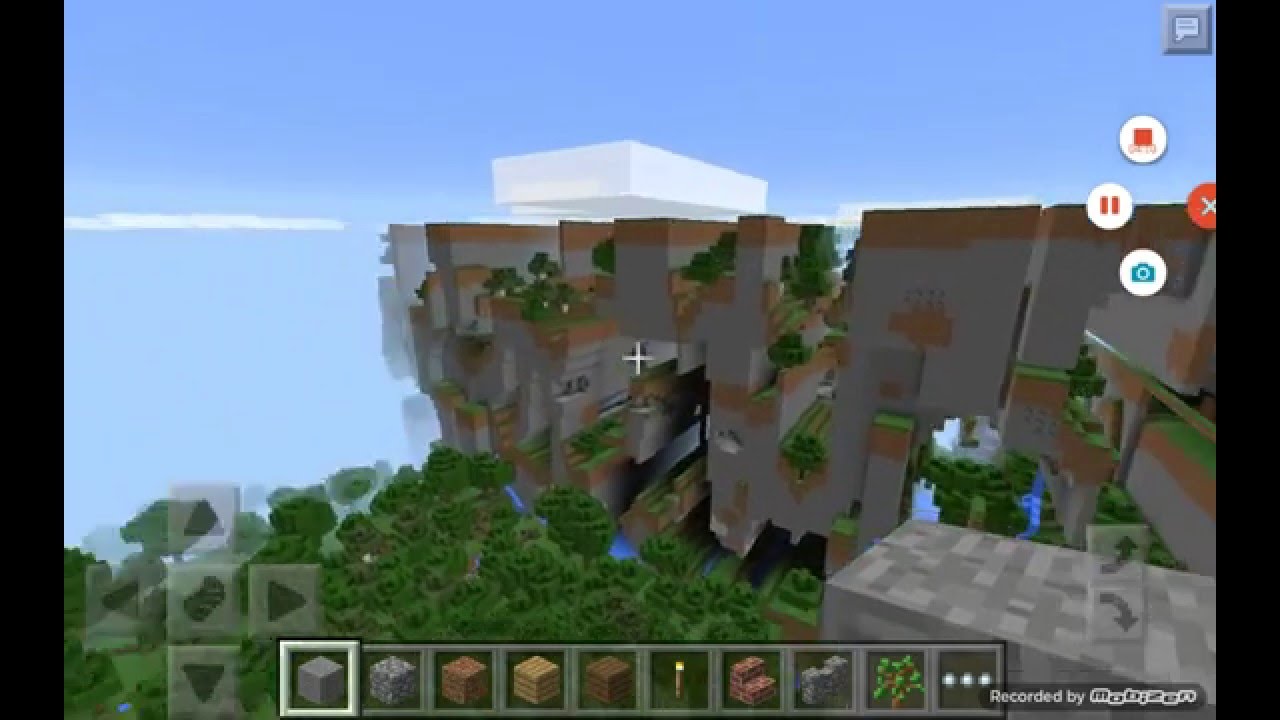Minecraft pe : como chegar no fim do mundo infinito - YouTube