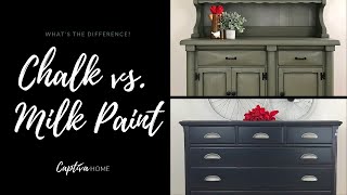 Furniture Painting with Chalk vs. Milk Paint -Captiva Home