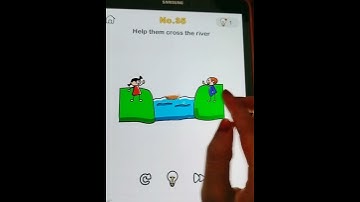 brain out level 35 | help them cross the river| walkthrough solution