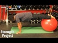 Planche Exercise Ball Progression Tutorial- Upper body strength workout