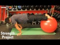 Planche Exercise Ball Progression Tutorial- Upper body strength workout