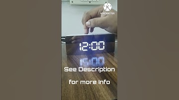 Best Mirror Digital LED Alarm Clock | Setting Time Review | Essential Needs #shorts #shortsfeed