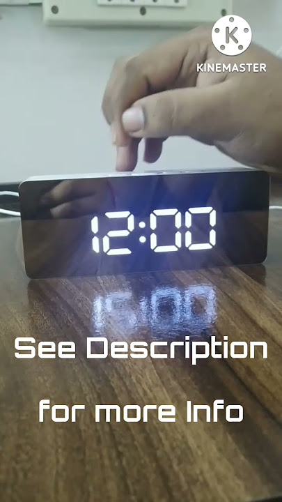 Best Mirror Digital LED Alarm Clock | Setting Time Review | Essential Needs #shorts #shortsfeed