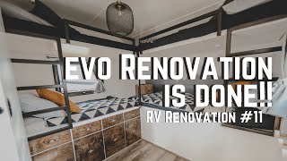 FOR SALE!!! EVO custom RV Renovation - wrapping it up before we adventure! by Our Lively Tribe 4,851 views 3 years ago 10 minutes, 22 seconds