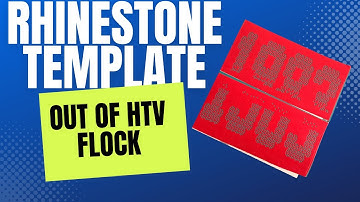 Rhinestone Template with Htv flock