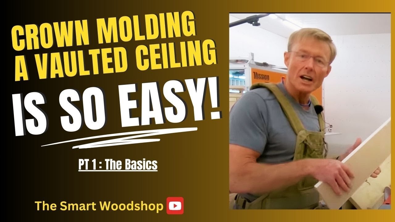 Crown Molding A Vaulted Ceiling Is So Easy Youtube