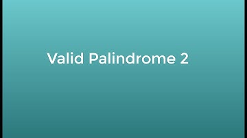 LeetCode Easy: Valid Palindrome
