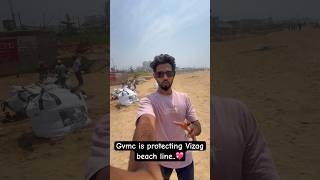 Gvmc is protecting Vizag beach line..💖 #vizag #gvmc #foodie #vizagcity #andrapradesh #beach #love