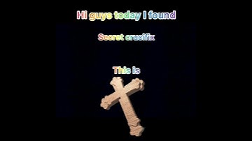 Secret crucifix hidden in discord