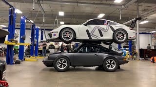 Porsche builder puts a race car on TOP their Porsche Safari build as proof of quality.  CRAZY!!!