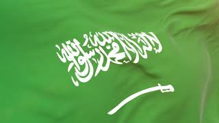 خلفيات للمونتاج العلم السعودي بجودة 4K