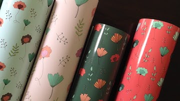 How to Design & Print Your Own Wrapping Paper - Floral Illustration for Beginner