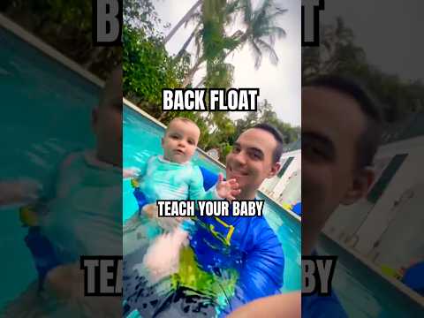 Baby Swimming Lesson: Roll to Float Progress