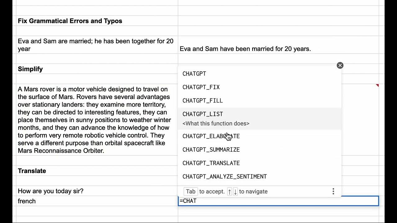Make text better with gpt to work youtube