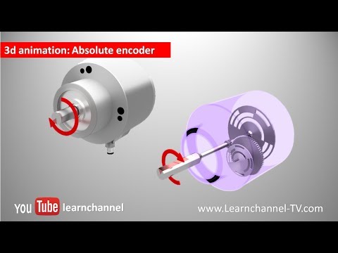Absolute Encoder  (Shaft Encoder, Rotary encoder) - how it works!