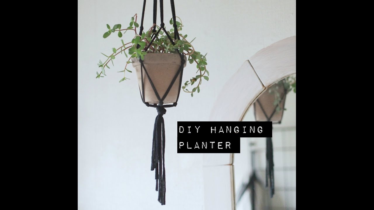 How to make a diy hanging planter youtube