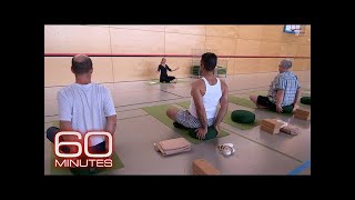 A prison in connecticut is taking cues from germany, where inmates do
yoga and have keys to their cells. "60 minutes" reported on it
2016.subscribe the...