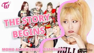 MOMO- THE STORY BEGINS Album lines distribution