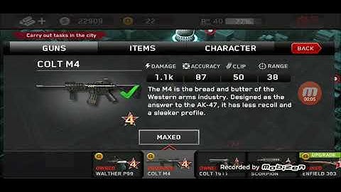Dead Trigger Colt M4 All Weapons Kill Zombies Drop Zone Kill Counter