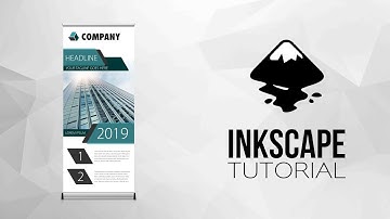 How to Design Professional Roll up Banner | CORPORATE | Inkscape Tutorial and Design Inspiration