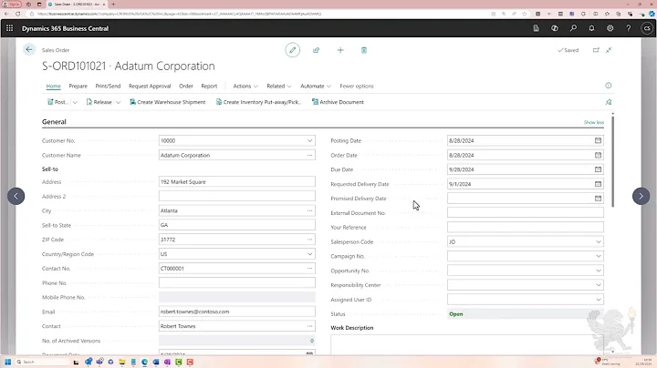 Guide To Promising Sales Order Delivery in Dynamics 365 Business Central