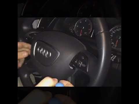 Как снять руль ауди q7 hvordan man demonterer rattet og airbaggen Audi Q5 2013 - YouTube