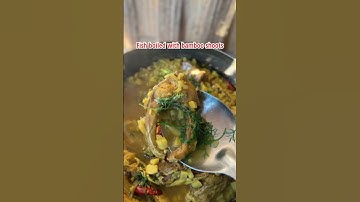 😋Fish boiled with bamboo shoots #northeastfood #fishcurry #cooking