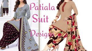 Beautiful Patiala salwar Or suit designs |Latest  patiala suit design | plain suits screenshot 2