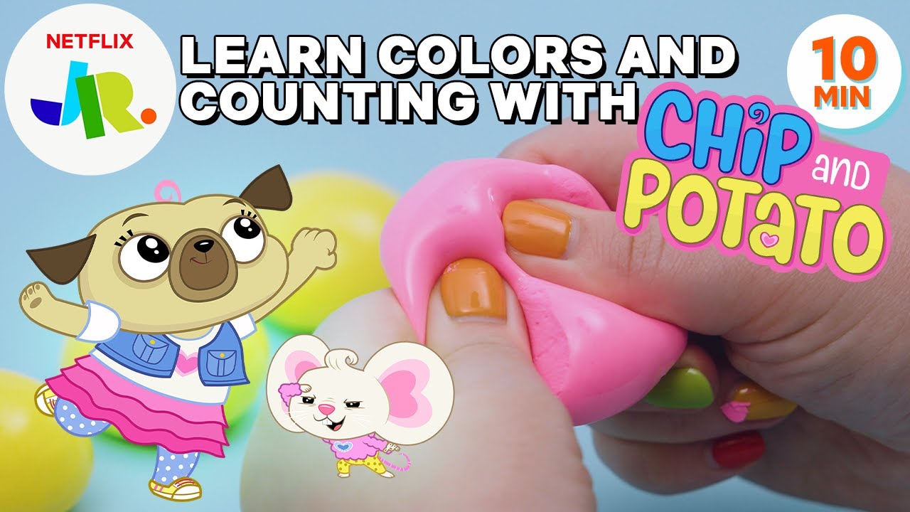 Chip & Potato Clay Cracking: Learn Colors & Counting ☺️ Netflix Jr 